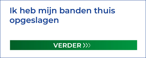 Ik heb mijn banden thuis opgeslagen